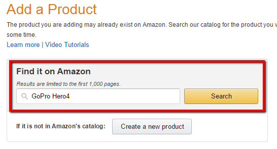 add a product on amazon